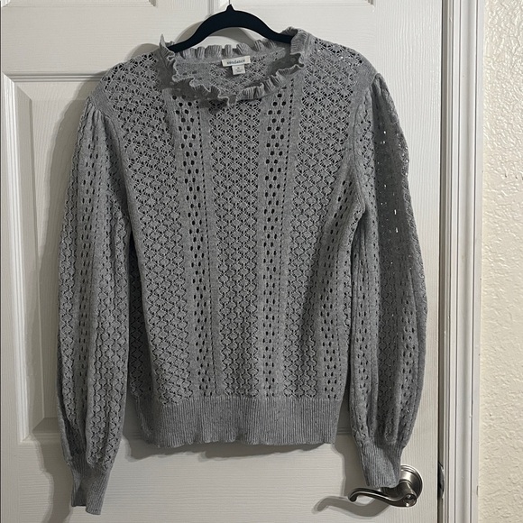 Sundance open knit ruffle neck top - Picture 2 of 9